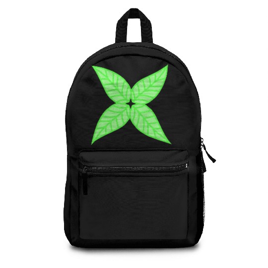 Small Star Leaf Green Pretty Autumn Nature Leaflet Backpacks