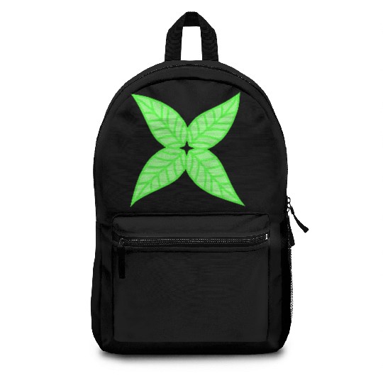 Small Star Leaf Green Pretty Autumn Nature Leaflet Backpacks