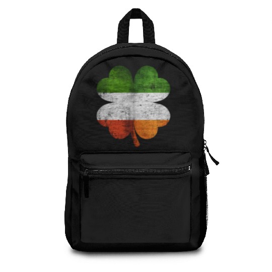 Italian Irish Shamrock Italy Ireland Flag Backpacks