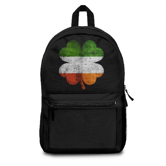 Italian Irish Shamrock Italy Ireland Flag Backpacks