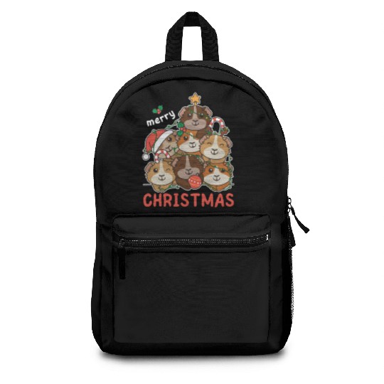 Guinea Pig Christmas Tree Merry Christmas Backpacks