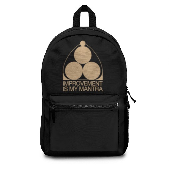 Kaizen Improvement Is My Mantra Philosophy Backpacks