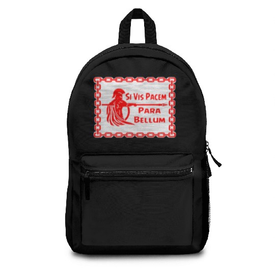 Spartan Si Vis Pacem Para Bellum LIKE US ON FB #U Backpacks