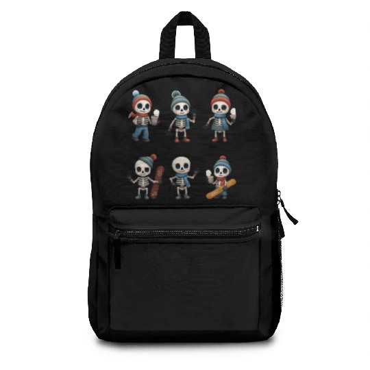 Kawaii Skeleton Winter Collection | Cute Merch Backpacks