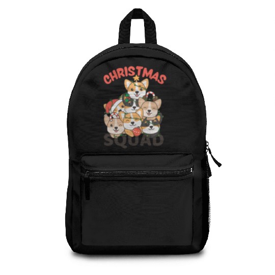 Corgi Christmas Tree Christmas Squad Dogs Backpacks