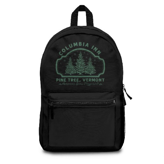 Columbia Inn Pine Tree Vermont White Christmas Backpacks