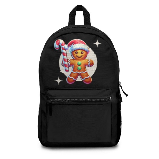 Gingerbread Man Christmas Cheer Backpacks