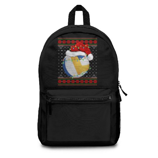 Volleyball Player Christmas Backpacks