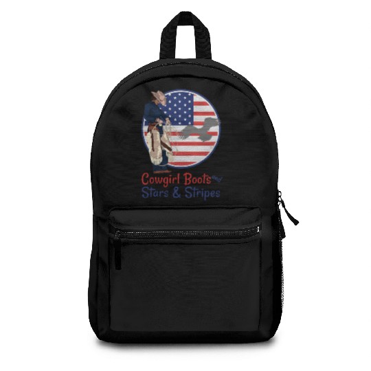 Cowgirl Boots and Stars & Stripes Backpacks