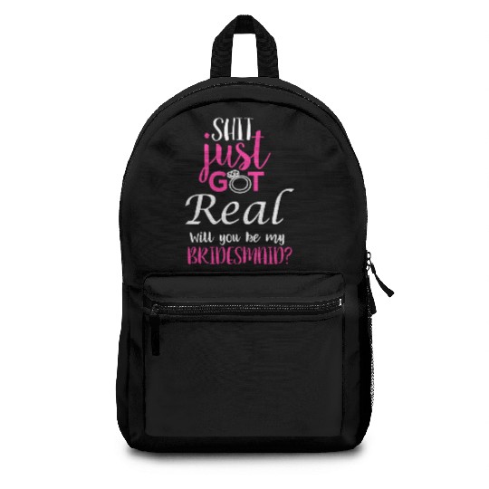 Bride To Be Will You Be My Bridesmaid Wedding Backpacks