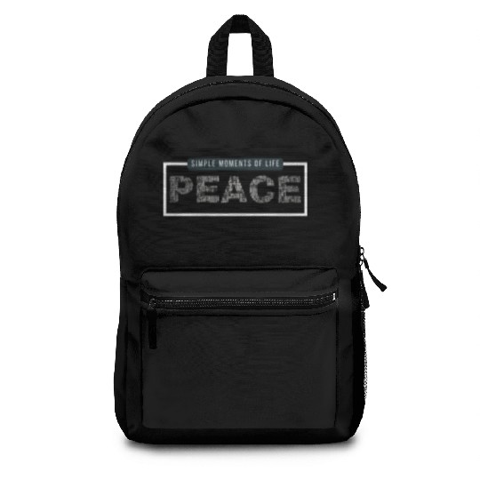Dark Green and White Simple Modern Typography Backpacks
