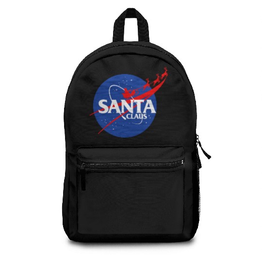 Santa claus funny parody nasa Backpacks