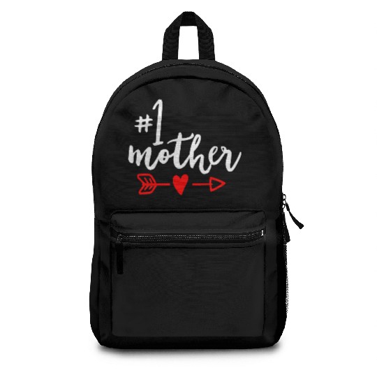 Mother Number 1 Mom Mama Mothers Day Mother In Law Backpacks