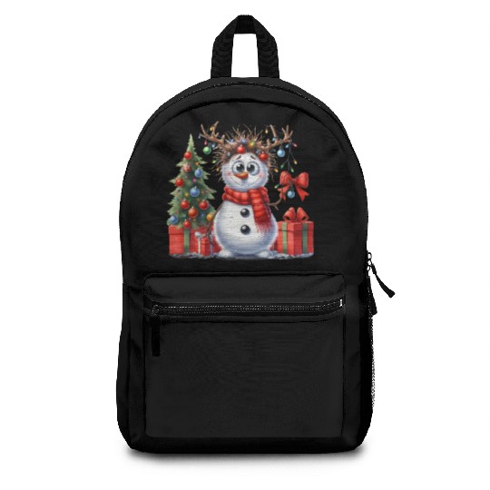 Christmas Merry Christmas For Gift Snowman Backpacks