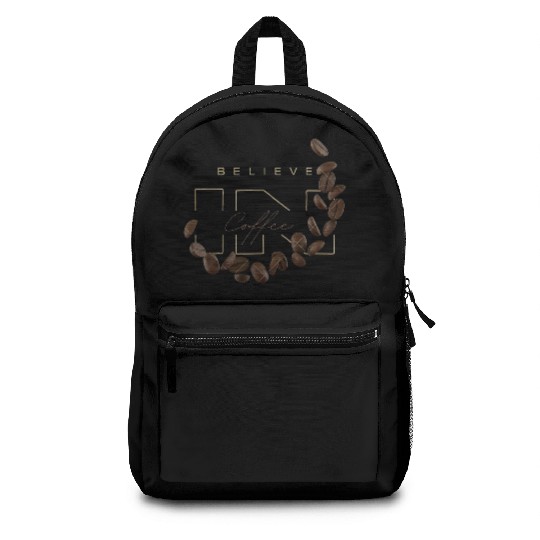 Believe in Coffee Backpacks design