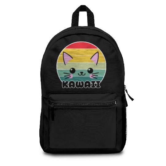 Kawaii Cat Face, Cat Lovers Backpacks