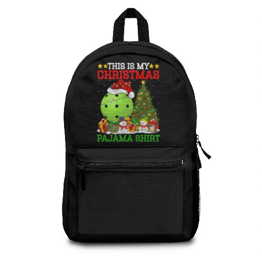 Pickleball Christmas Tree Lights Backpacks