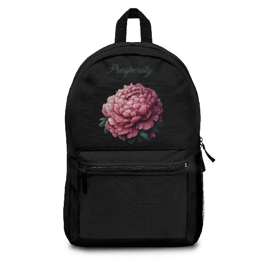 Peony of Prosperity: A Symbol of Wealth Backpacks