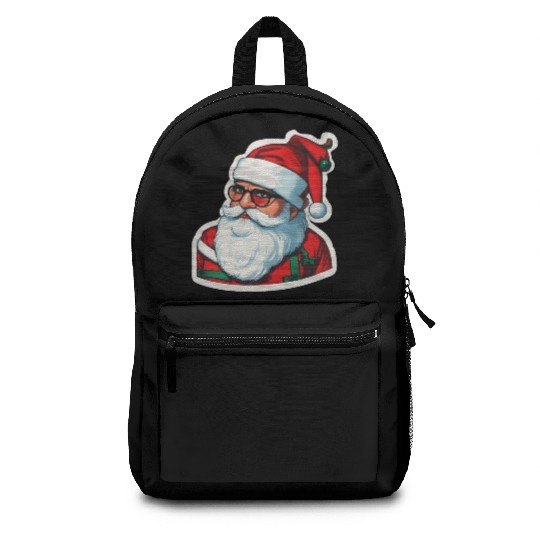 Santa Claus The Jolly Gift Giver Backpacks