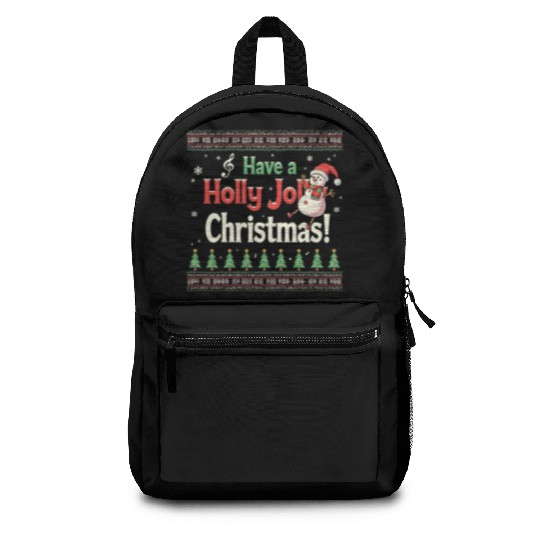 Have a holly joy christmas Backpacks