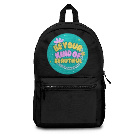Green and Yellow Creative Retro Quotes Backpacks