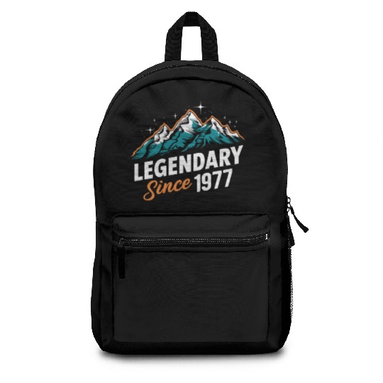 Legendary Since 1977 Hiker Birthday Mountain Backpacks