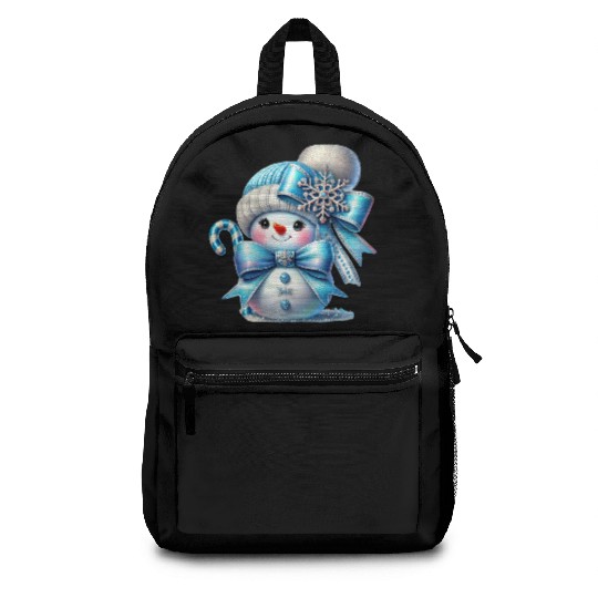 Cute Snowman, Christmas Snowman, Merry Christmas Backpacks