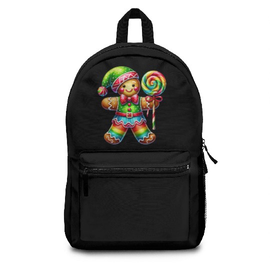 Gingerbread Christmas, Merry Christmas, Candy Backpacks
