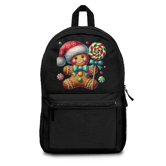 Gingerbread Christmas, Merry Christmas, Candy Backpacks
