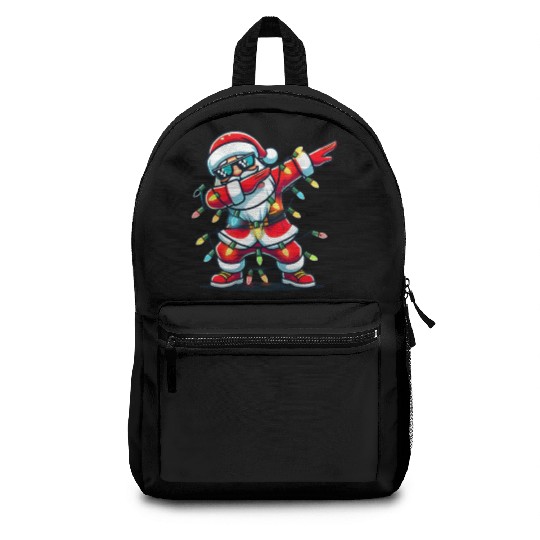 Dabbing Santa Christmas Backpacks