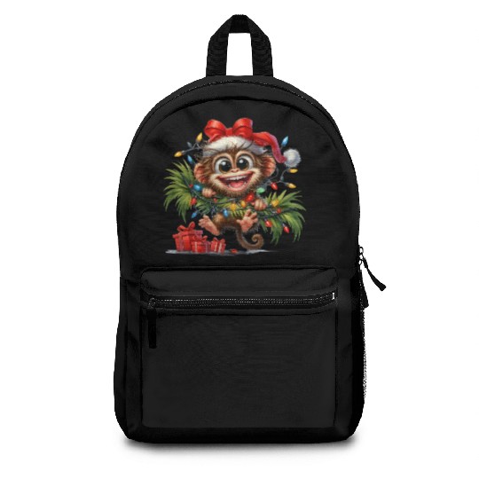 Christmas Merry Christmas For Gift Monkey Backpacks