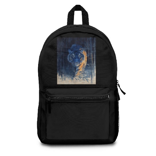 Majestic Tiger in the Bamboo Forest Backpacks