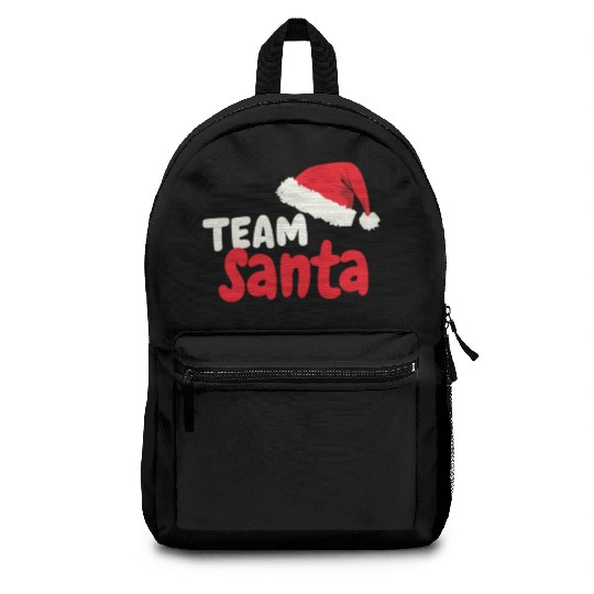 Team Santa Santa Claus Christmas Santa Claus Backpacks