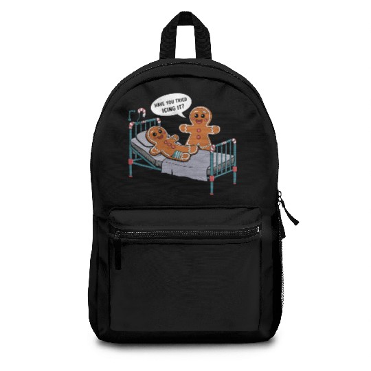 Christmas Gingerbread Hospital Humor Backpacks