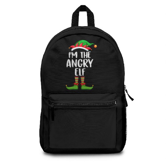 I'm The Angry Elf Backpacks Matching Family Christmas