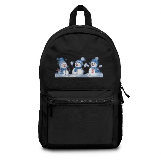 Snowman Christmas, Funny Snowman Backpacks