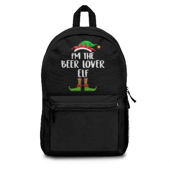 I'm The Beer Lover Elf Backpacks Matching Family