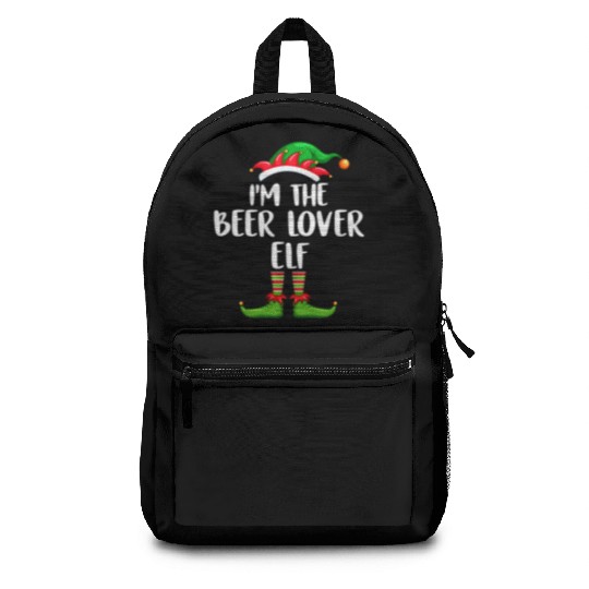 I'm The Beer Lover Elf Backpacks Matching Family
