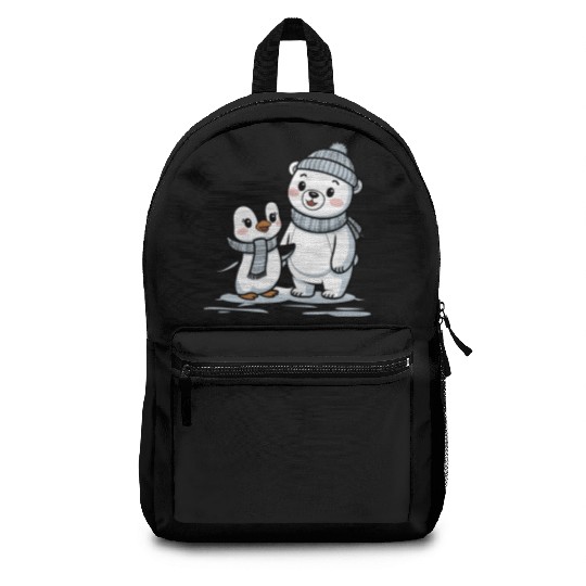 Penguin and Polar Bear Friends Backpacks