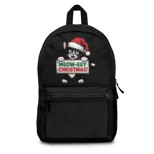 Meow-ery Christmas Backpacks