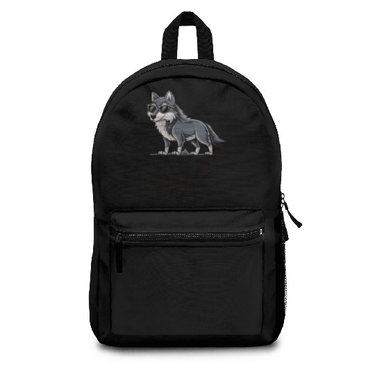 Beautiful gift idea funny quote design Alpha Wolf Backpacks