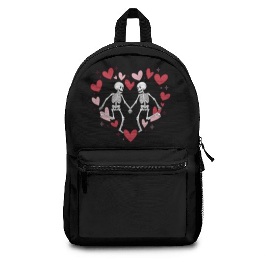 Coquette Valentine Dancing Skeleton Backpacks