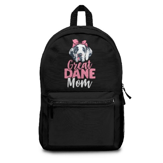 Great Dane Mom Dog Lover Dog Mom Backpacks
