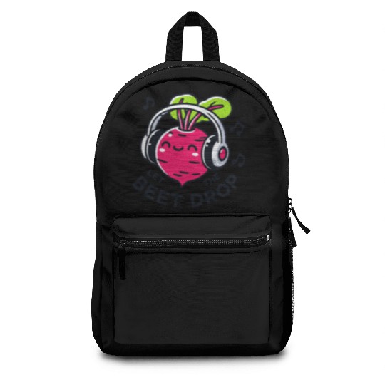 Let The Beet Drop Music Pun Backpacks