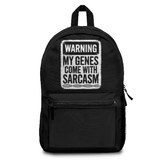 Sarcastic Genealogy DNA Test Genetics Biologist Backpacks