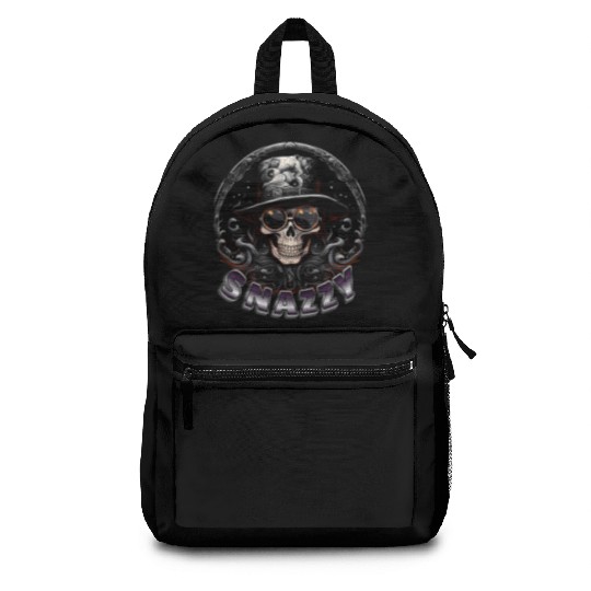 Snazzy Skull: Rock & Roll Never Dies Backpacks