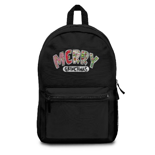 Merry Grin Happy Christmas Backpacks