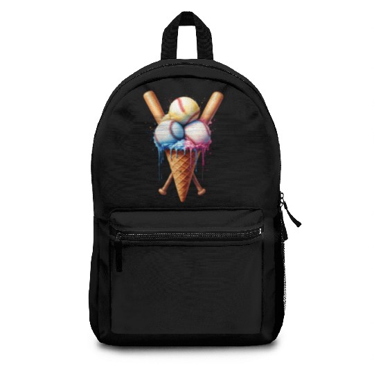 Baseball Ice Cream Backpacks