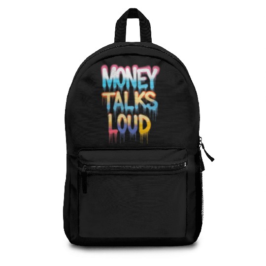 Money Talks Art Backpacks