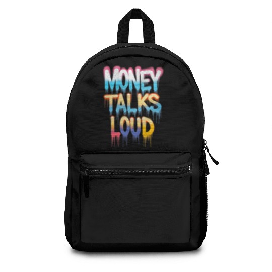 Money Talks Art Backpacks